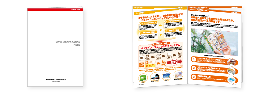 パンフレット制作 会社案内制作 カタログデザイン会社株式会社セブンブルックス