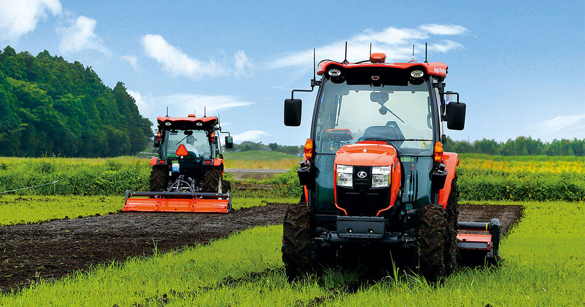 無人トラクター試験運転開始！夢前夢工房
