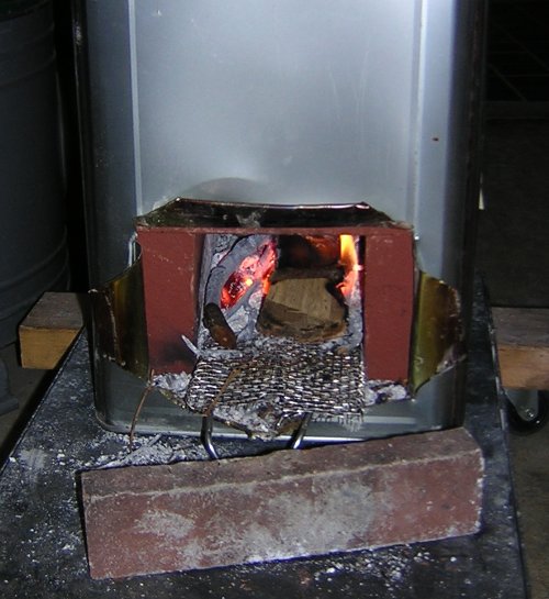 ロケットストーブ 一斗缶 薪ストーブ 五徳付 非常用 エコ 災害用 避難用 キャンプ用 スポーツ＆アウトドア