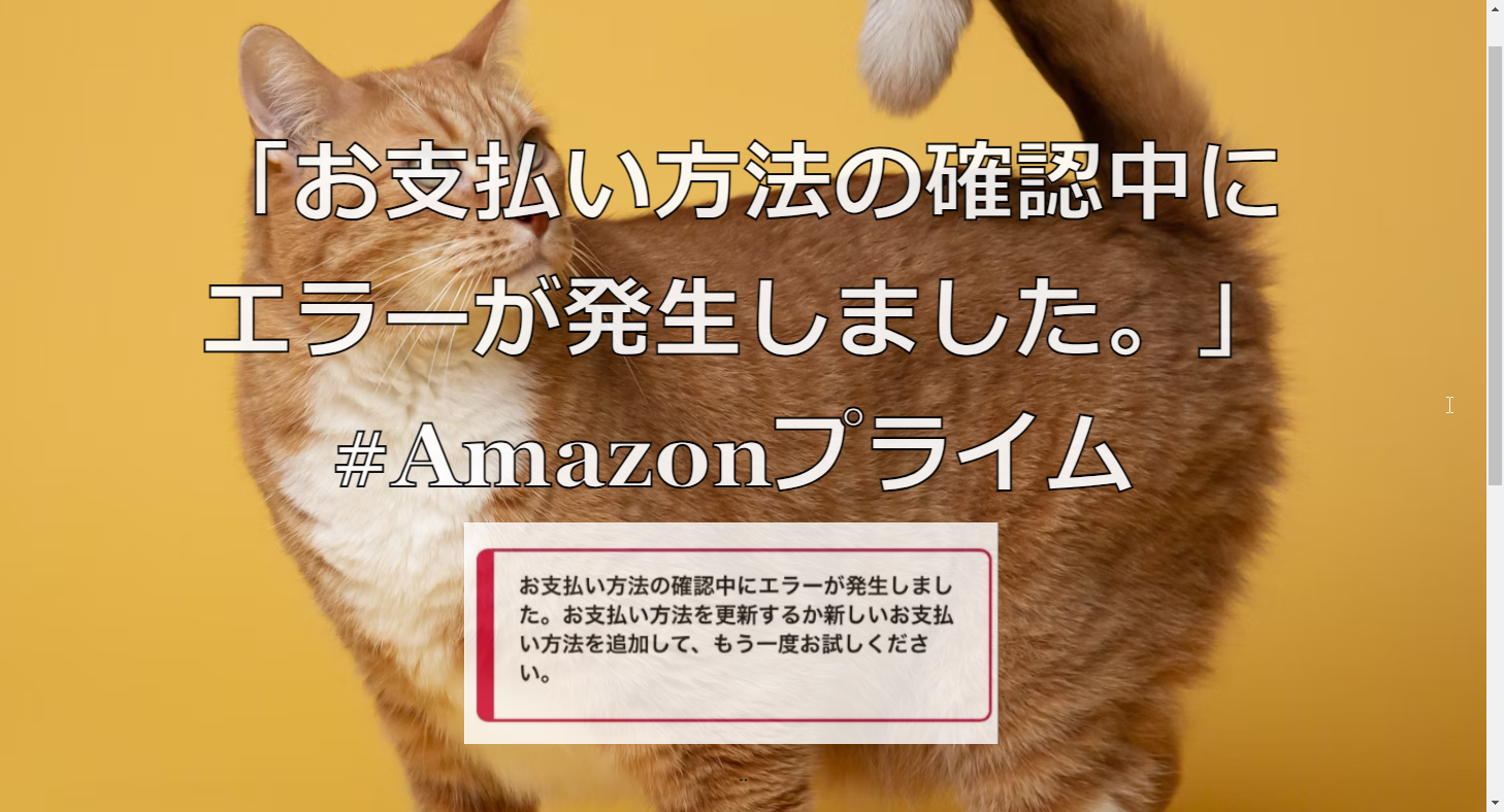 Amazonプライム会員会員費のお支払い方法に問題があると表示された場合の対処法Hep Hep