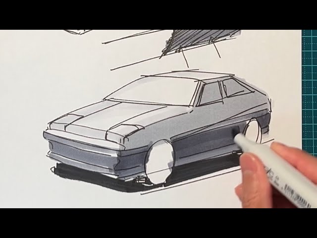 続・車の描き方 前から見た車、どうやって描く？ パースやアイレベル・漫画背景の描き方～原宿の漫画教室～