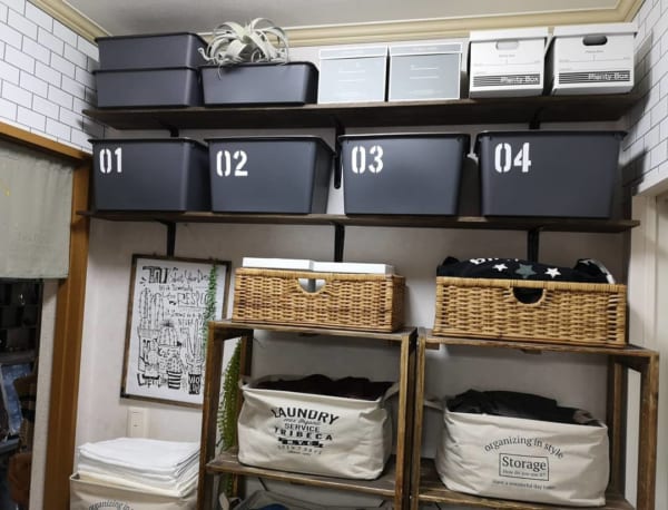 DAISO タオルストッカーがオムツ入れにピッタリ！場所もとらず出し入れらくらく♪ 100均- tete