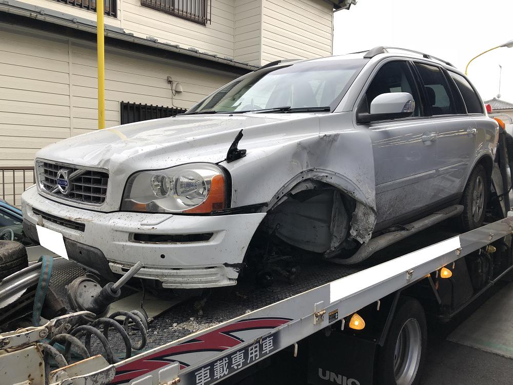 ボルボ 2400CC 事故車 持込買取 廃車 - 大阪で廃車買取なら、どんな廃車も買取りします菊水自動車工業