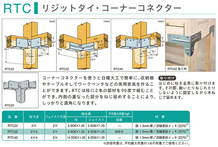 シンプソン 2X4 CF-R53-609 シンプソン金具 FWH2 2バイ材向け