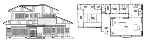 木造2階建専用住宅の課題 立面図・断面図- 俺のメモランダム
