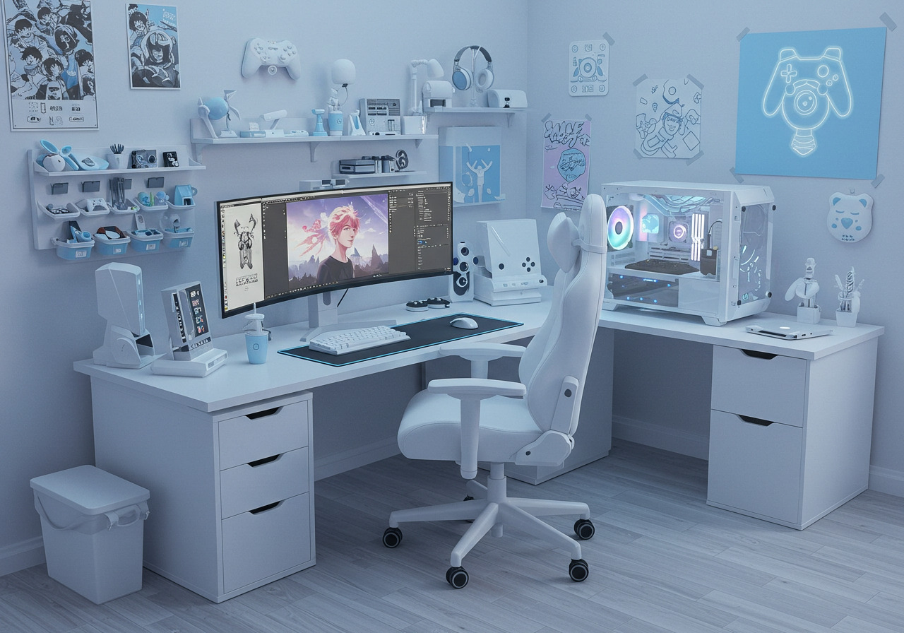 ゲーマー女子の部屋におすすめのゲーミングデスク10選 かわいい・おしゃれ