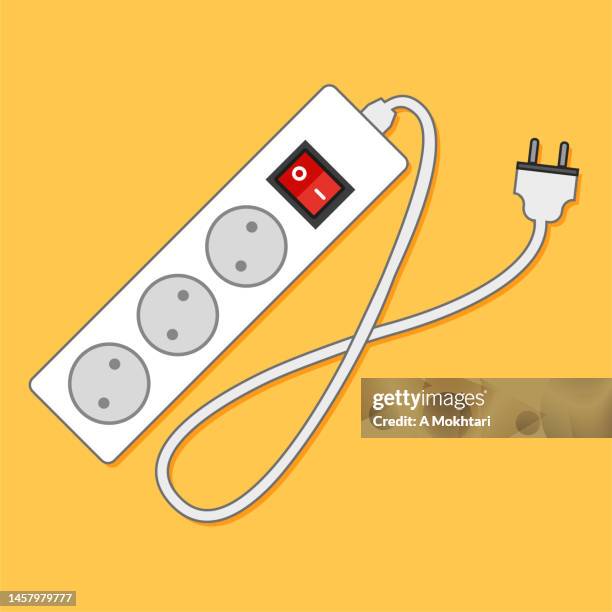 136 延長コード High Res Illustrations - Getty Imagesコンセント, 電気コード