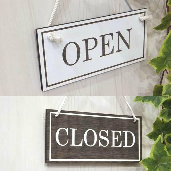 デザイン看板 OPEN CLOSED オープンクローズ☆プレート店舗用ドア店舗用 送料無料 オープン&クローズマットブラックサインプレート5×18OPEN CLOSED 店舗用 看板 お店看板 表札・ネームプレート レアレア0808 通販 17392151Creema クリーマ