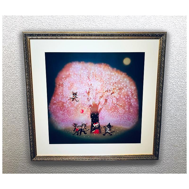 高原鉄男さんネコの絵