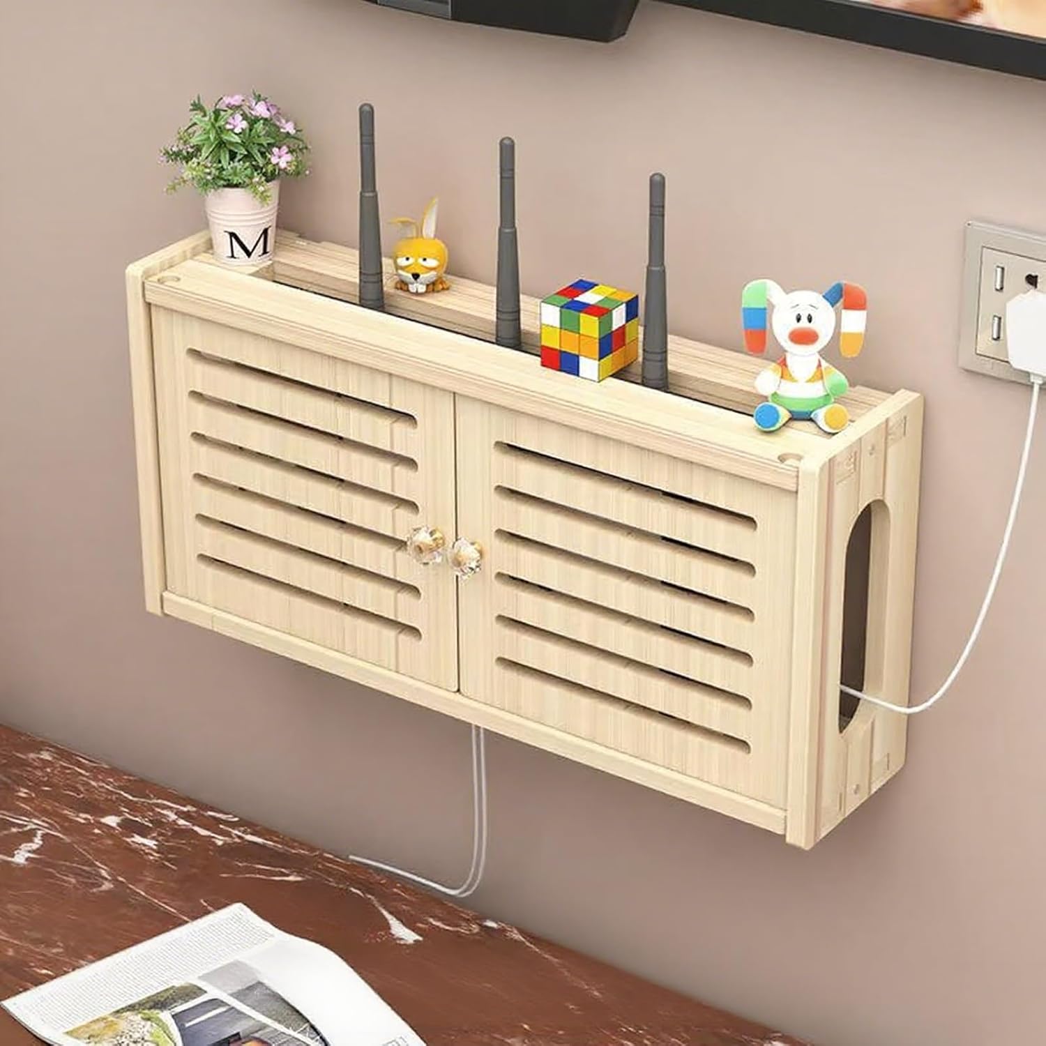 ルーター収納ボックス ルーター収納 電源タップ収納 通販のベルメゾンネット