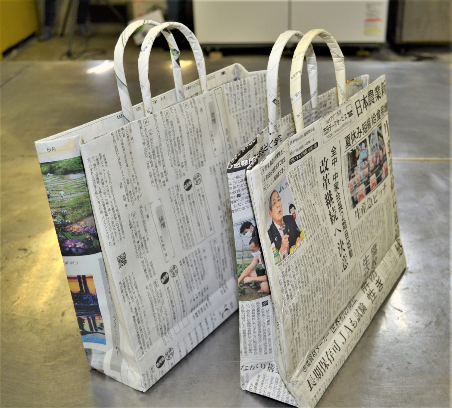 新聞紙エコバック各種 バンドメイド