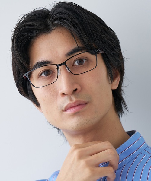 伊達メガネ メガネ 眼鏡 スクエア型 メガネビジネスフレーム軽量STANDARD メンズ レディース