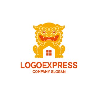 ライオンのロゴ ライオンのシルエット 会社のロゴデザイン 強さと力のシンボルPremiumベクトル素材