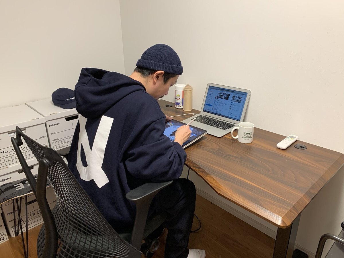 漫画家さんの作業机 ワークデスク desk to live注文家具屋フリーハンドイマイ注文家具屋フリーハンドイマイ