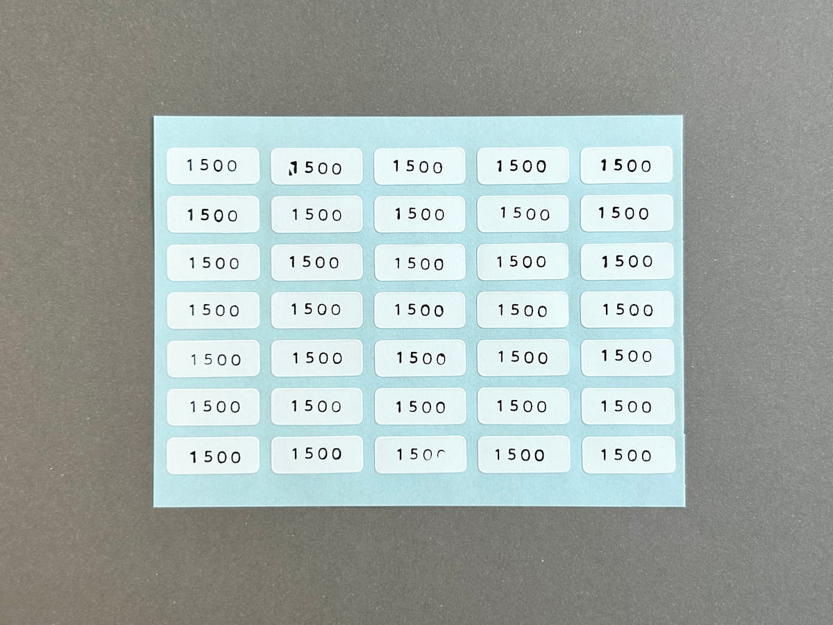 100均の材料だけでハンドメイド作品の値札シールを作る方法