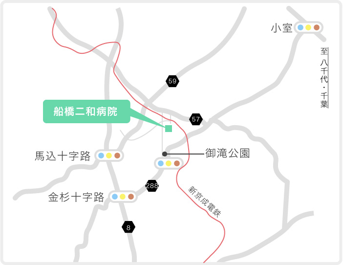 アクセス方法のご案内｜船橋二和病院(千葉県船橋市)