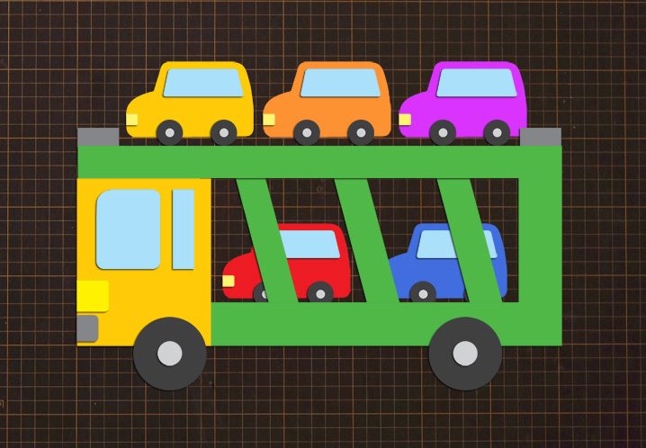 はたらくくるま 誕生日 飾り 壁面 - jumi GALLERYminne byGMOペパボ 国内最大級のハンドメイド・手作り通販サイト