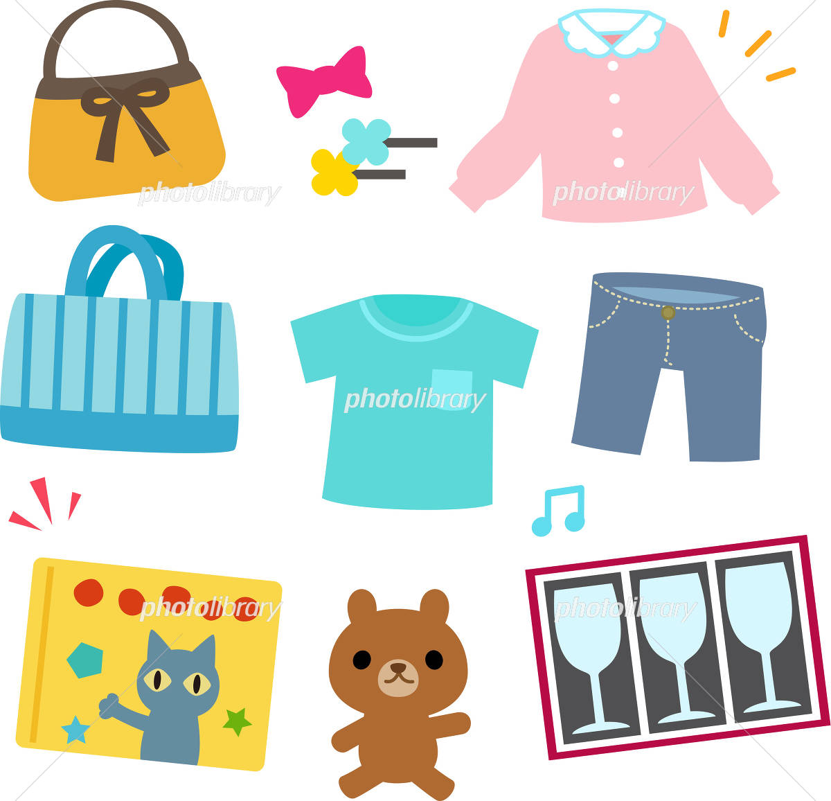 フリマで売買しているシーンイラストイラスト無料・かわいいテンプレート