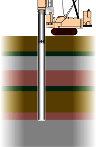 ConComコンテンツ 現場の失敗と対策基礎工事中間層に砂礫を含む地盤でのプレボーリング杭の⾼⽌まり