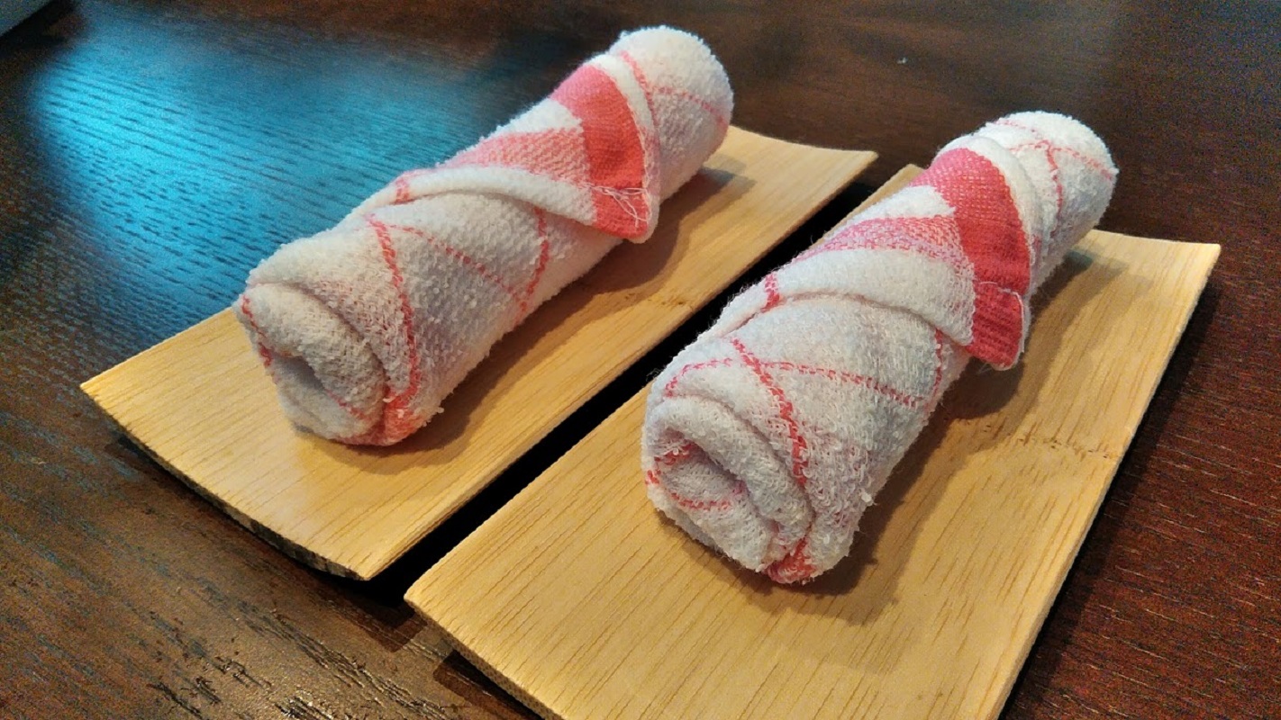 おしぼりアート 桃 作り方ササブログ