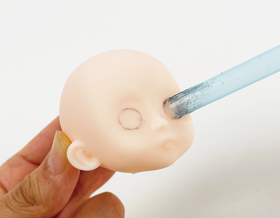 セリアのドールヘッドカスタム＊アイホール編＊ - おりヅル千舞