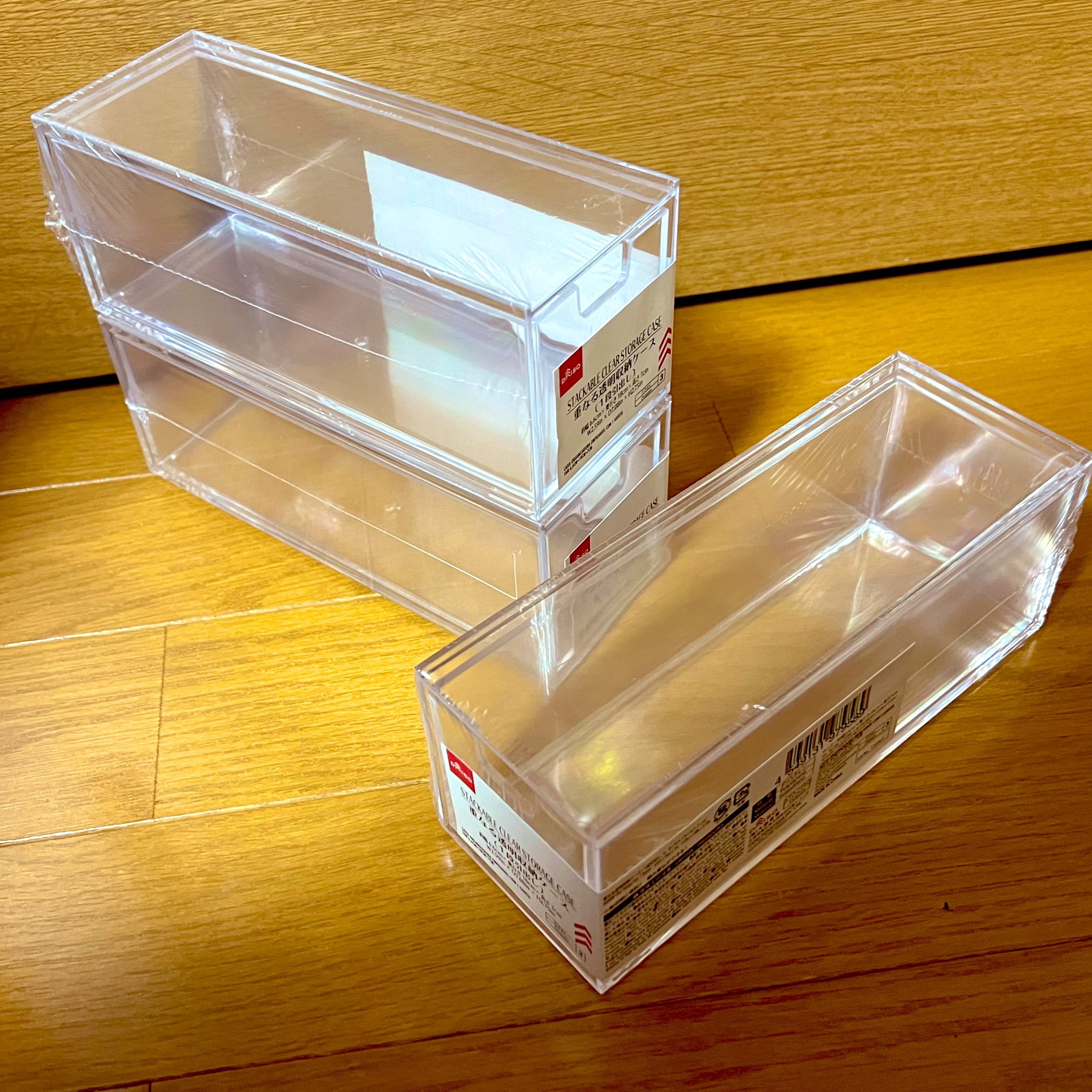 ダイソー 重なる透明収納ケース DAISO コスメ クリア アクリル 重なる収納