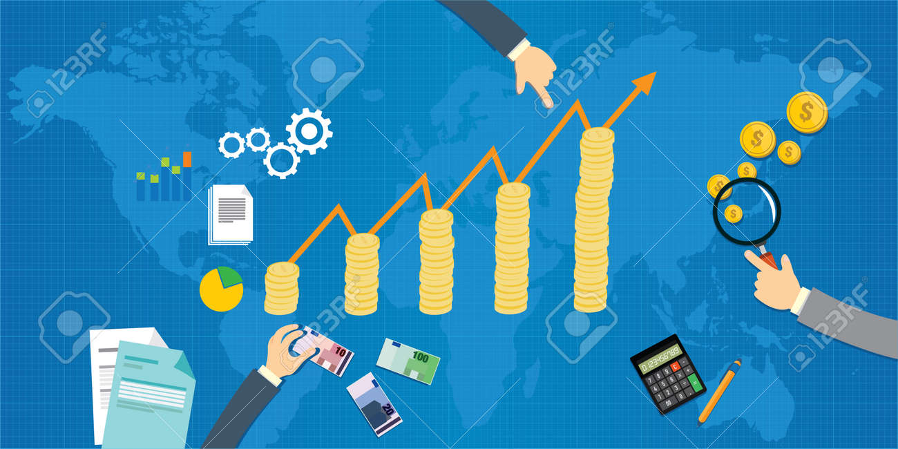 経済成長」のイラスト素材・ベクター画像 - イメージマートimagemart