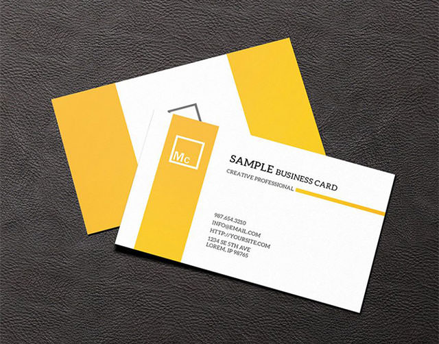 Photoshop デザインの名刺テンプレートPremium PSD