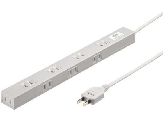 ELECOM 延長コード 電源タップ 6個口 1m スリム 雷ガード ウォールナット木目調ECT-0201Wノジマオンライン