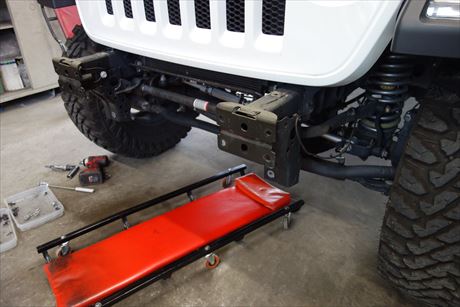 ジープラングラー JK 2014 純正フロントバンパー ジープ JKラングラー」フロントバンパー交換 純正バンパー交換