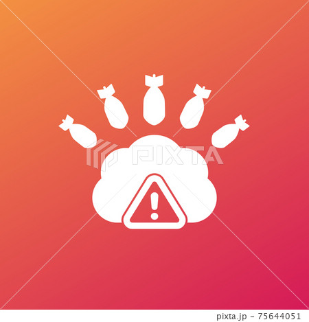 ハッカーのサイバー攻撃アイコンのコンセプト無料ベクトル素材