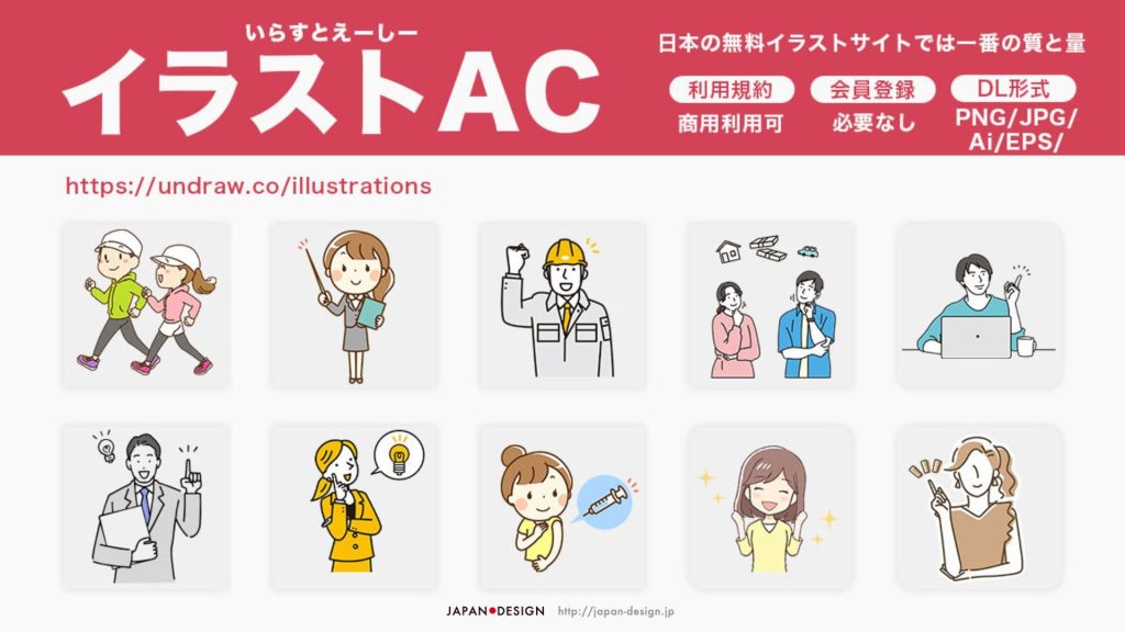 フリーのイラスト素材・ビジネス素材ランランド