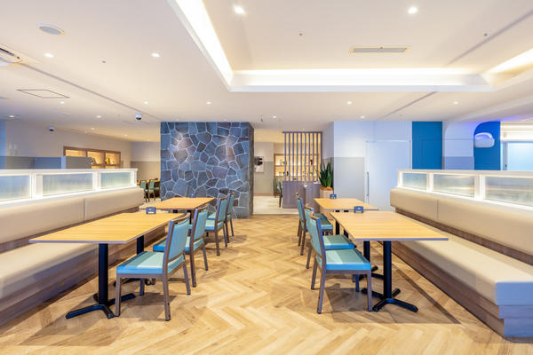 海の見えるレストラン イメージイラスト建築パースなら大阪のアトリエオッシュ手描きの水彩画