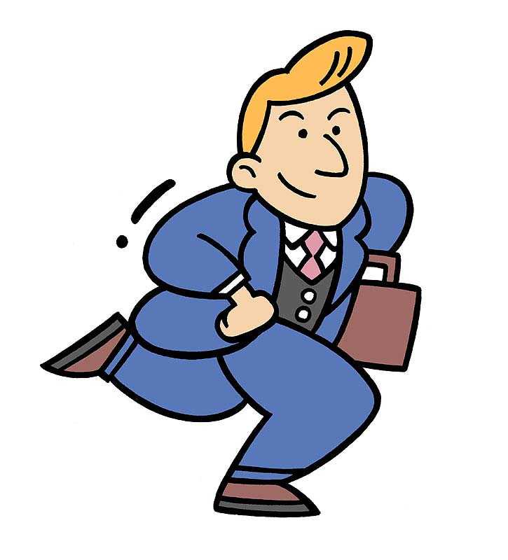 呆れる男性営業マンのイラスト素材FYI05049841ストックフォトの Qlean Market キュリンマーケット