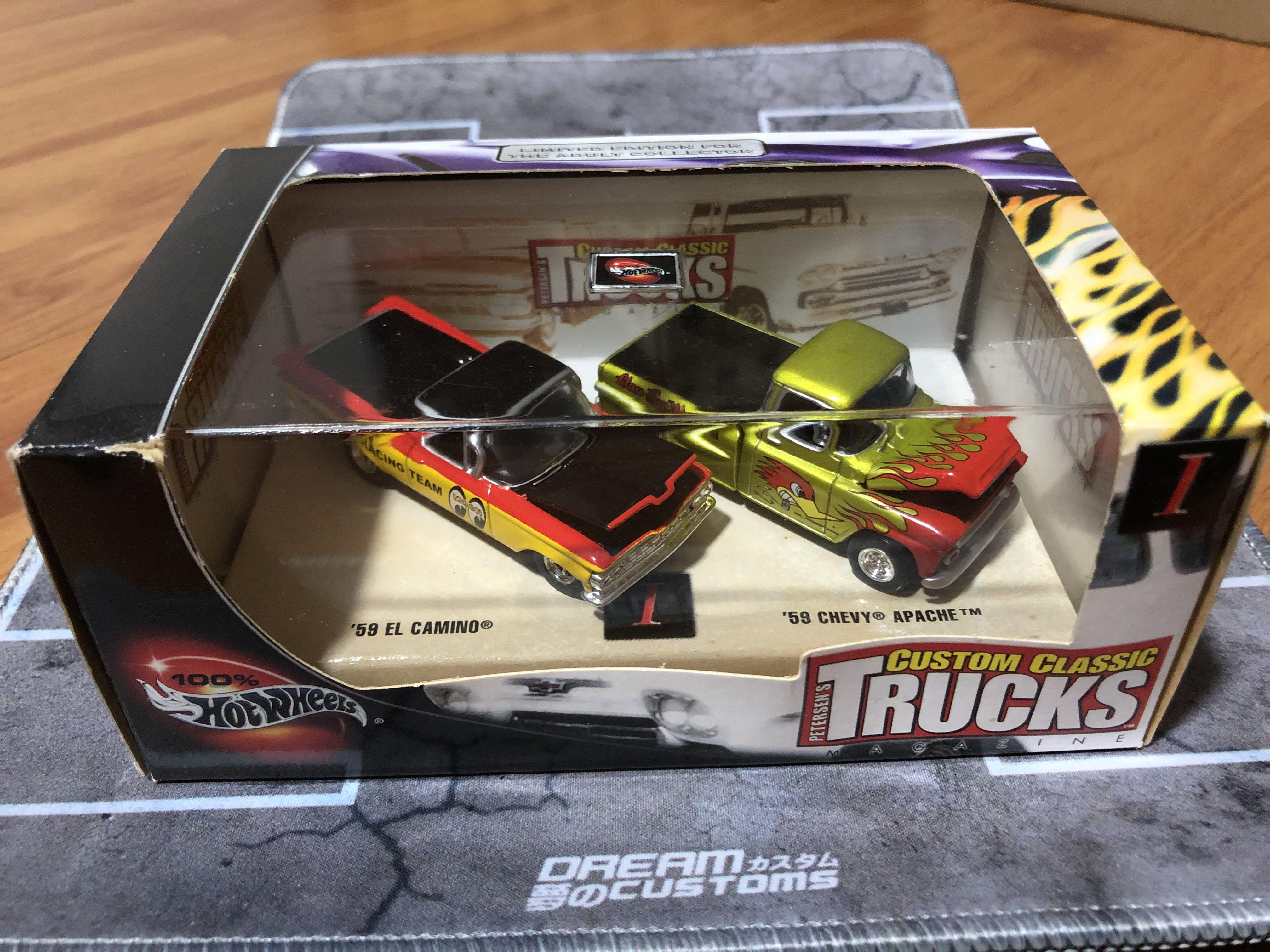 ホットウィール 1 64 '59 エルカミーノ ＆ '59 シェビーアパッチ 100 Hot Wheels Custom Classic Trucks