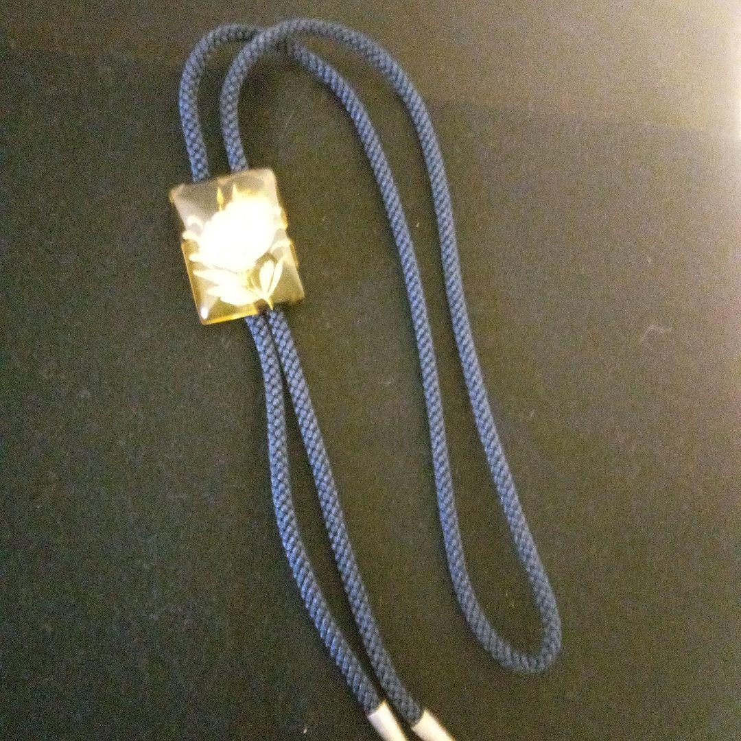 ブロンザイト ループタイ 天然石 ブラウン ヴィンテージ 天然石のオリジナルループタイ 縞瑪瑙 販売 天然石専門店 名取