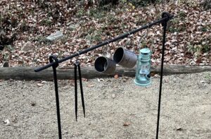 鉄筋ランタンスタンド ランタンハンガー を1000円で作った方法アウトドア情報 ぱらふぁむキャンプ