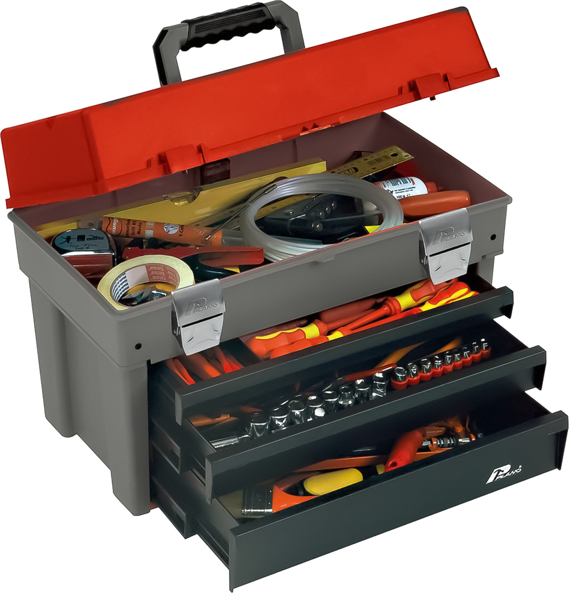 サンコープラスチック 引出し内整理トレー 大 グレー 幅２５０×奥行３１０×高さ４２ｍｍ １個 引出し内整理トレー大 引き出し内収納の通販カウネット