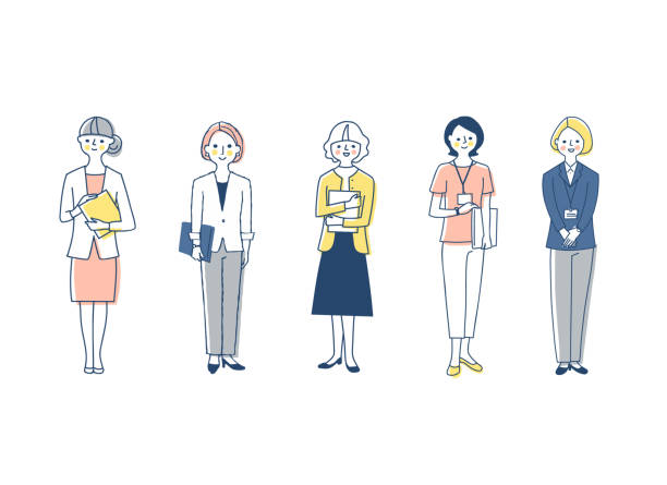 働く女性4人 ビジネスイメージ 20037008312 の写真・イラスト素材アマナイメージズ