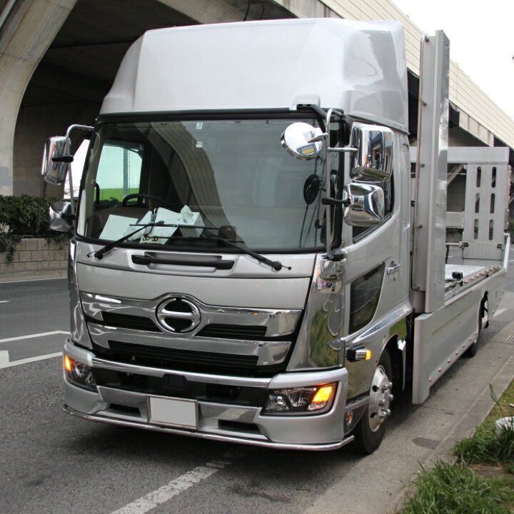 Amazon日野 レンジャー プロ 標準ボディ用 メッキ フロントバンパー&リップ セット レンジャープロ用品 メッキパーツ レンジャープロ外装 パーツ デコトラ カスタムフロントバンパー車&バイク