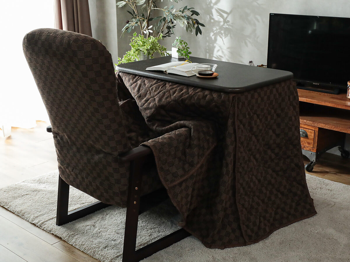 こたつ テーブル 椅子 3点セット 70×50cm ハイタイプ ロータイプ 一人用 一人暮らし テレワーク デスク 在宅ワーク こたつ台 こたつ布団代引不可LINEブランドカタログ