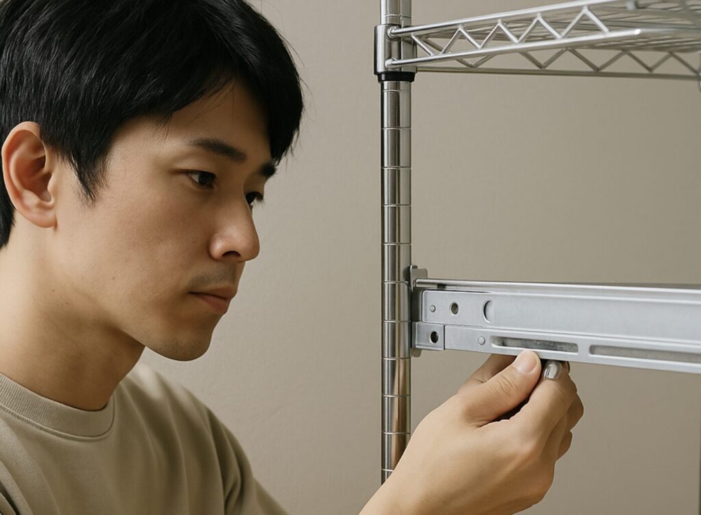 メタルラックでパソコンデスク作ってみた