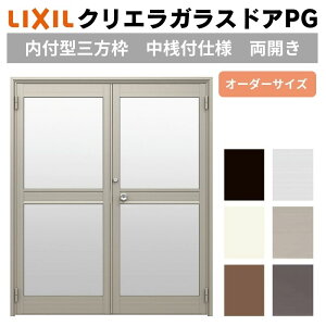 クリエラガラスドアSG 内付型 1219 W1240×H1904mm 店舗ドア 親子ドア 中