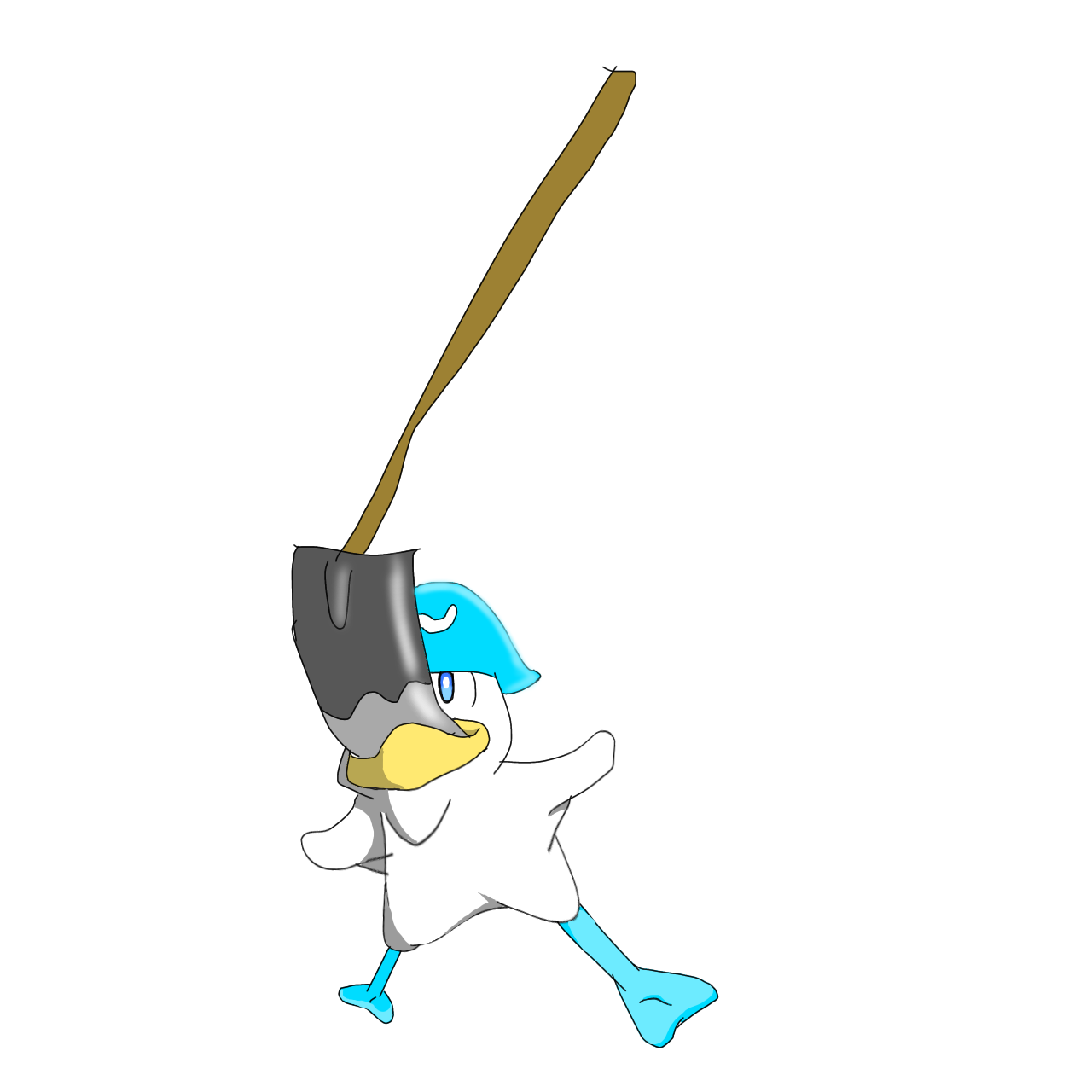 クワッスイラスト完成！ポケモン愛を表現