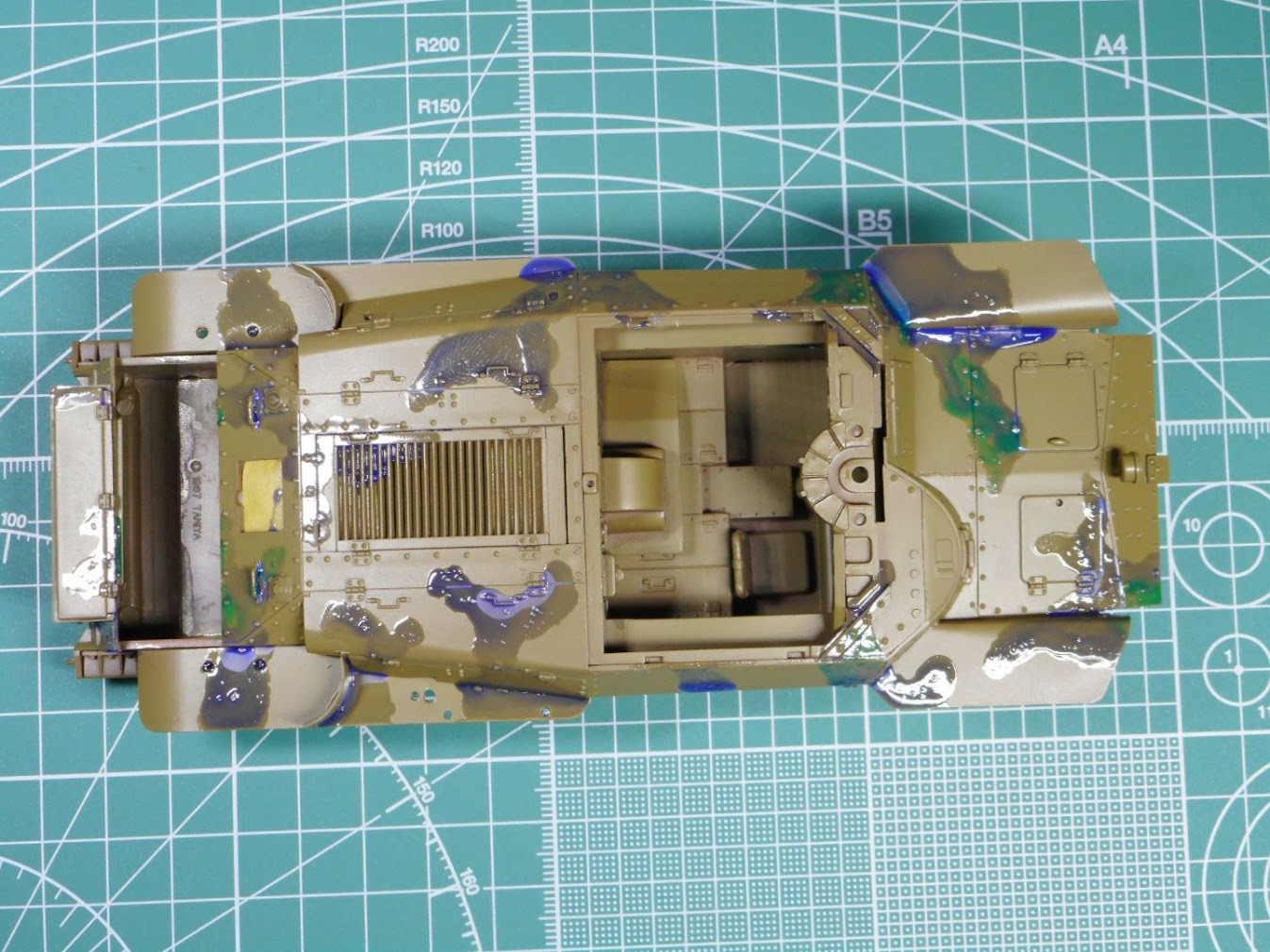 1 35 アメリカ M1A2 主力戦車 内部構造改造塗装済完成品 金属製履