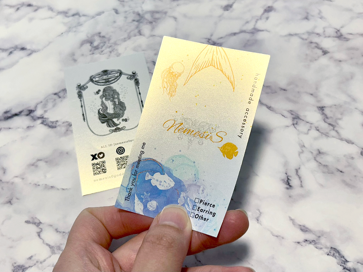 名刺裏面 ライター著作