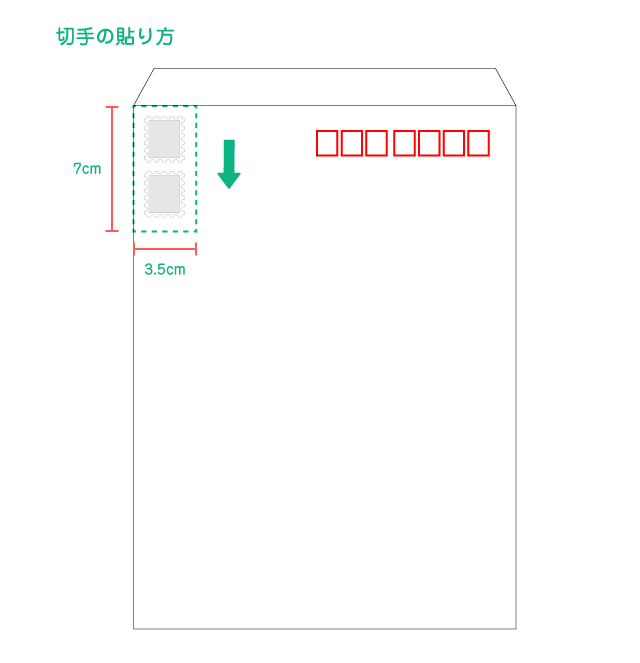 角２封筒横用デザインテンプレート – DMFUN