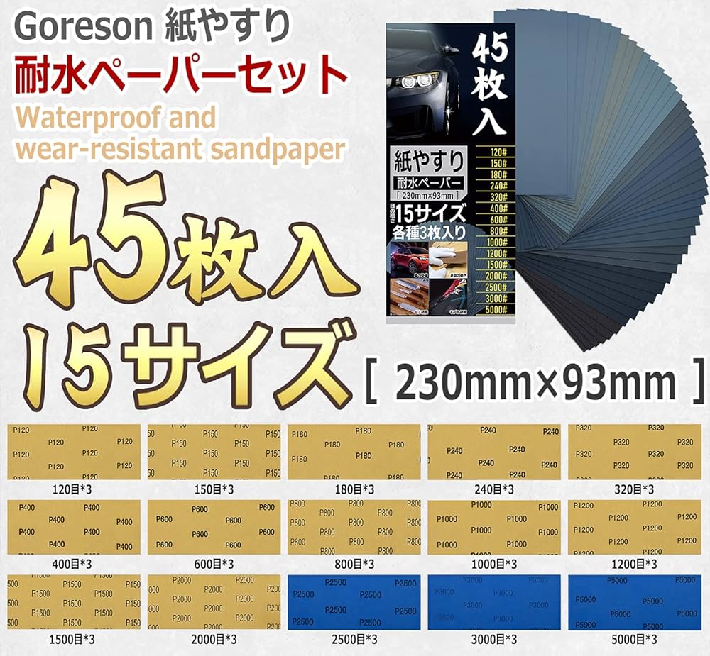 紙やすりの種類と選び方DIY FACTORY