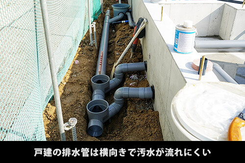 二宮町で排水管の高圧洗浄を実施戸建て住宅を購入された方は排水管清掃は年一回行うのが適切です神奈川水道