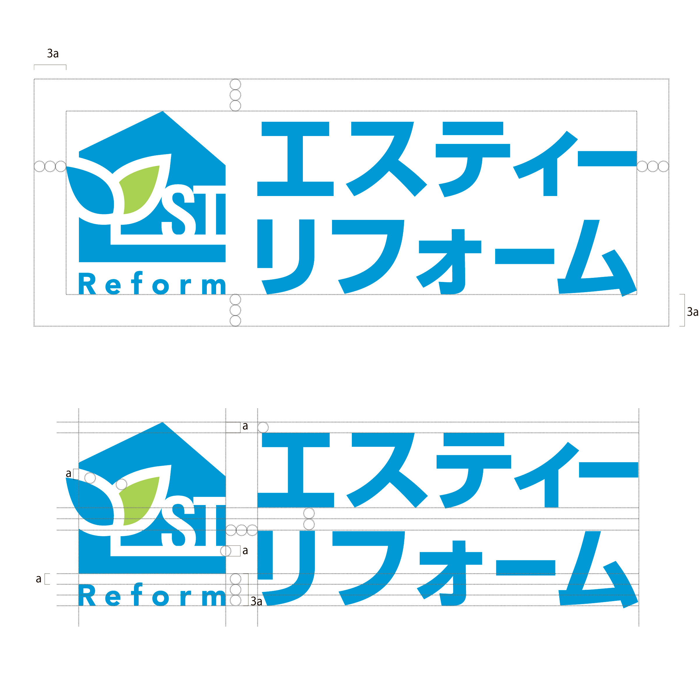 ロゴ制作事例 - 工具がモチーフのリフォーム会社のロゴデザインASOBOAD